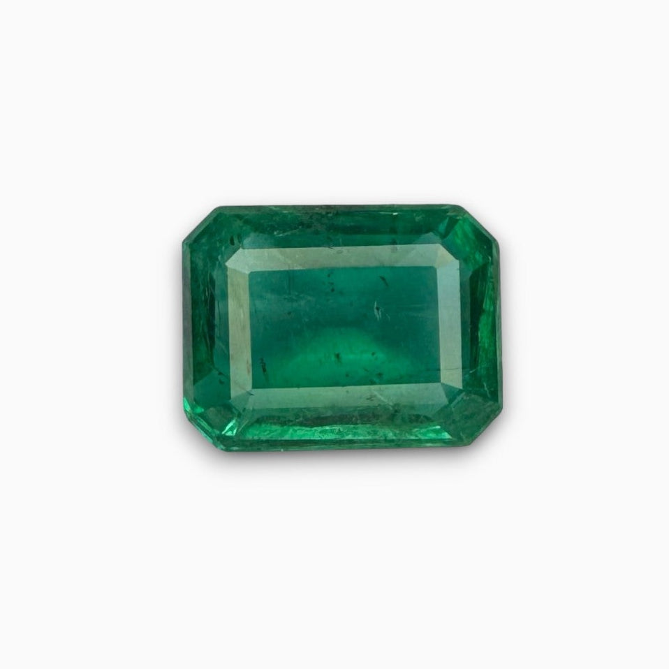 Natural Zambian Emerald Stone  2.17 carat   Emerald Cut 9.2x7 mm
