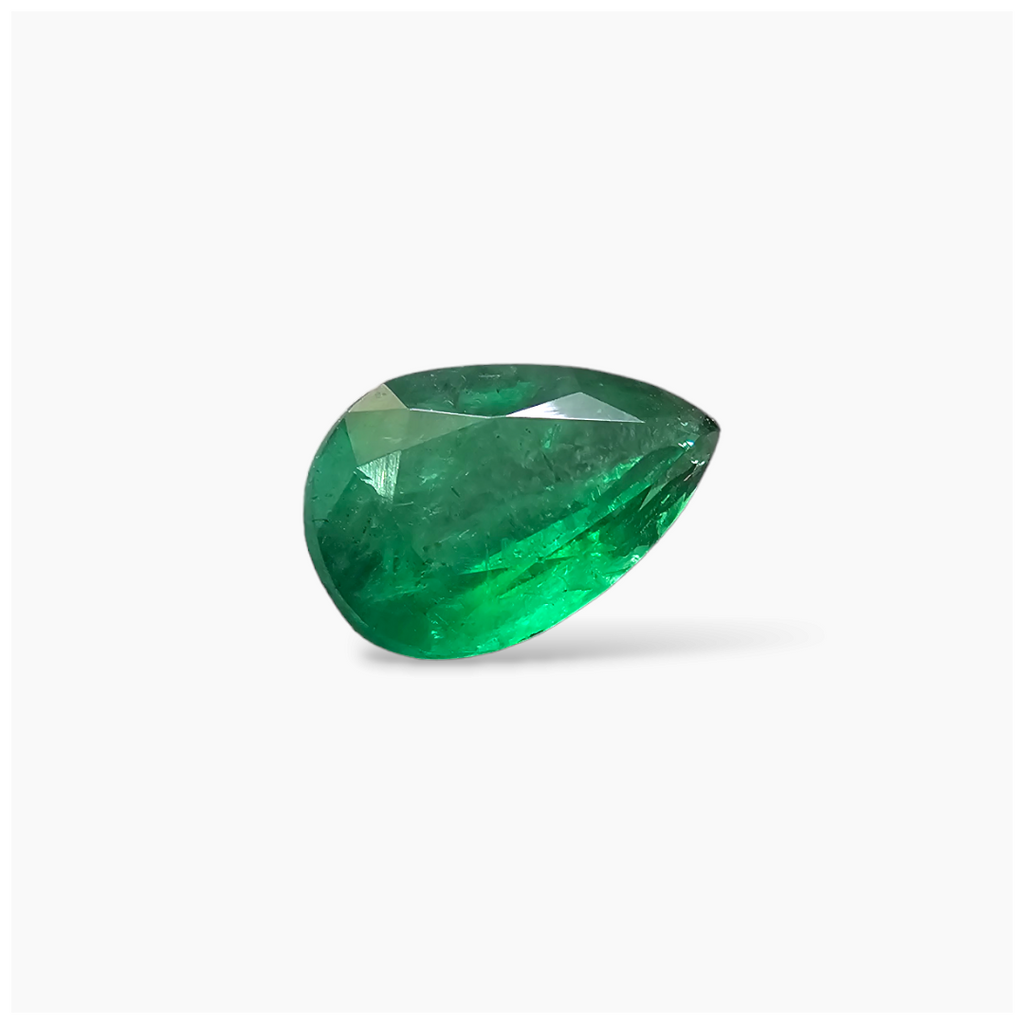 shop Natural Zambian Emerald Stone 2.29 Carats Pear Cut (11.2X7.3 mm )