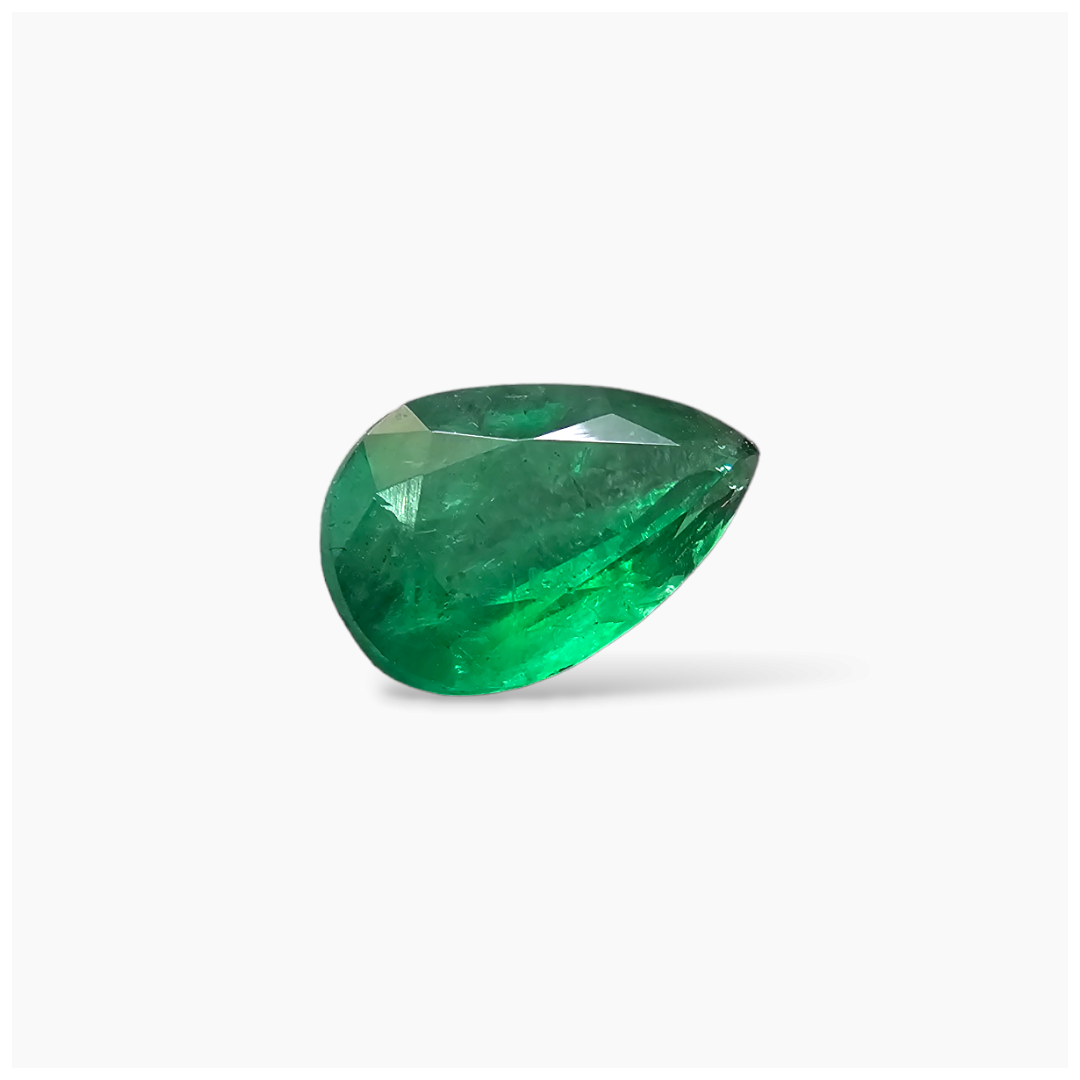 shop Natural Zambian Emerald Stone 2.29 Carats Pear Cut (11.2X7.3 mm )
