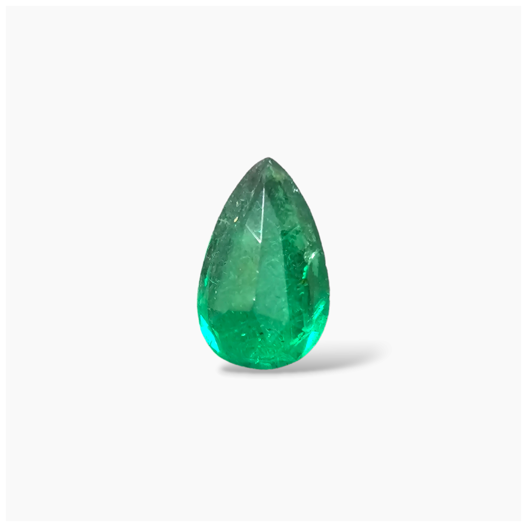 Natural Zambian Emerald Stone 2.29 Carats Pear Cut (11.2X7.3 mm )
