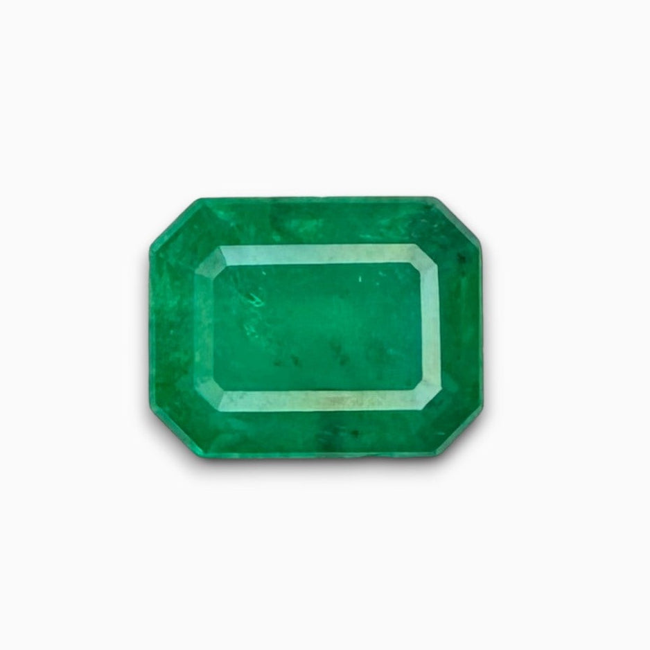 Natural Zambian Emerald Stone  2.2 carat Emerald Cut 9.5x7.5mm