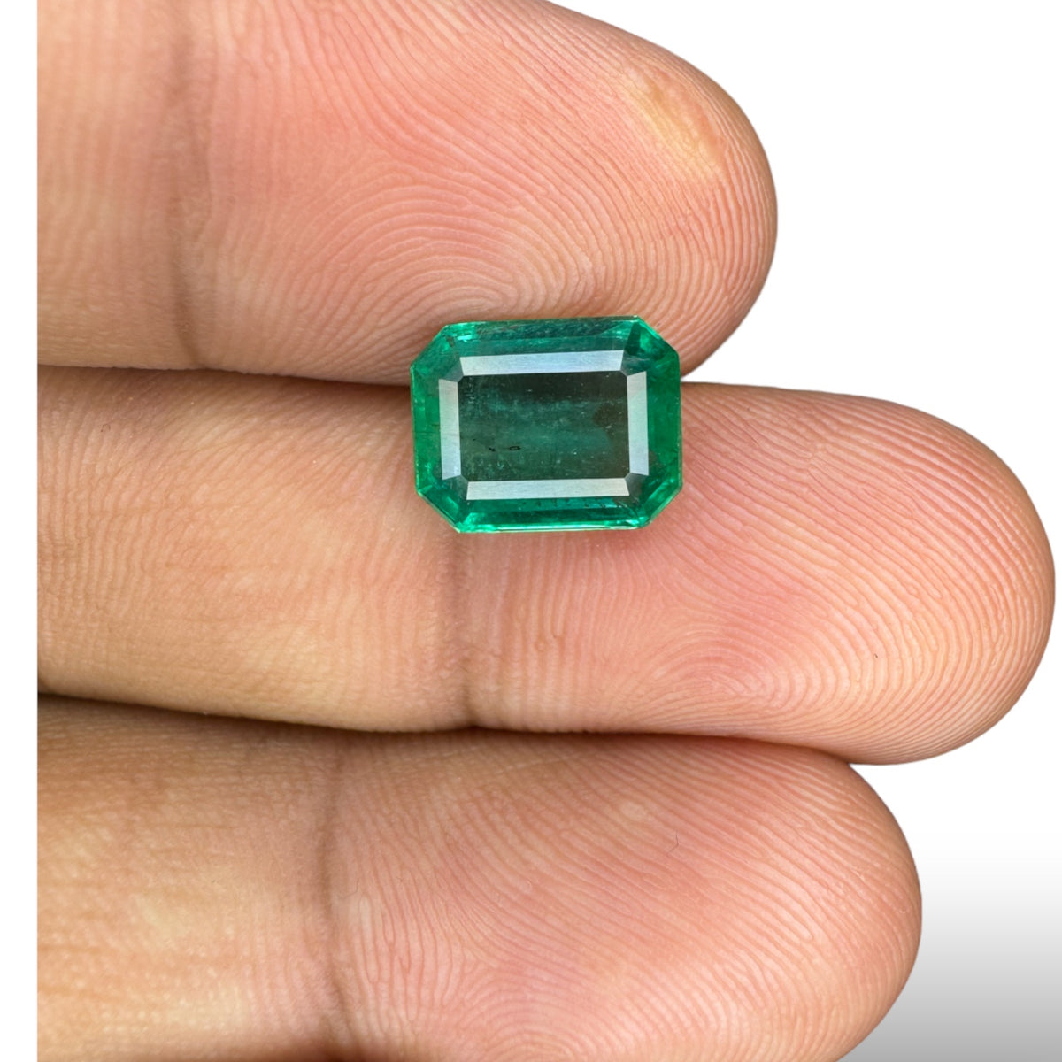 Natural Zambian Emerald Stone 2.48 Carat Emerald Cut 10x7.8mm