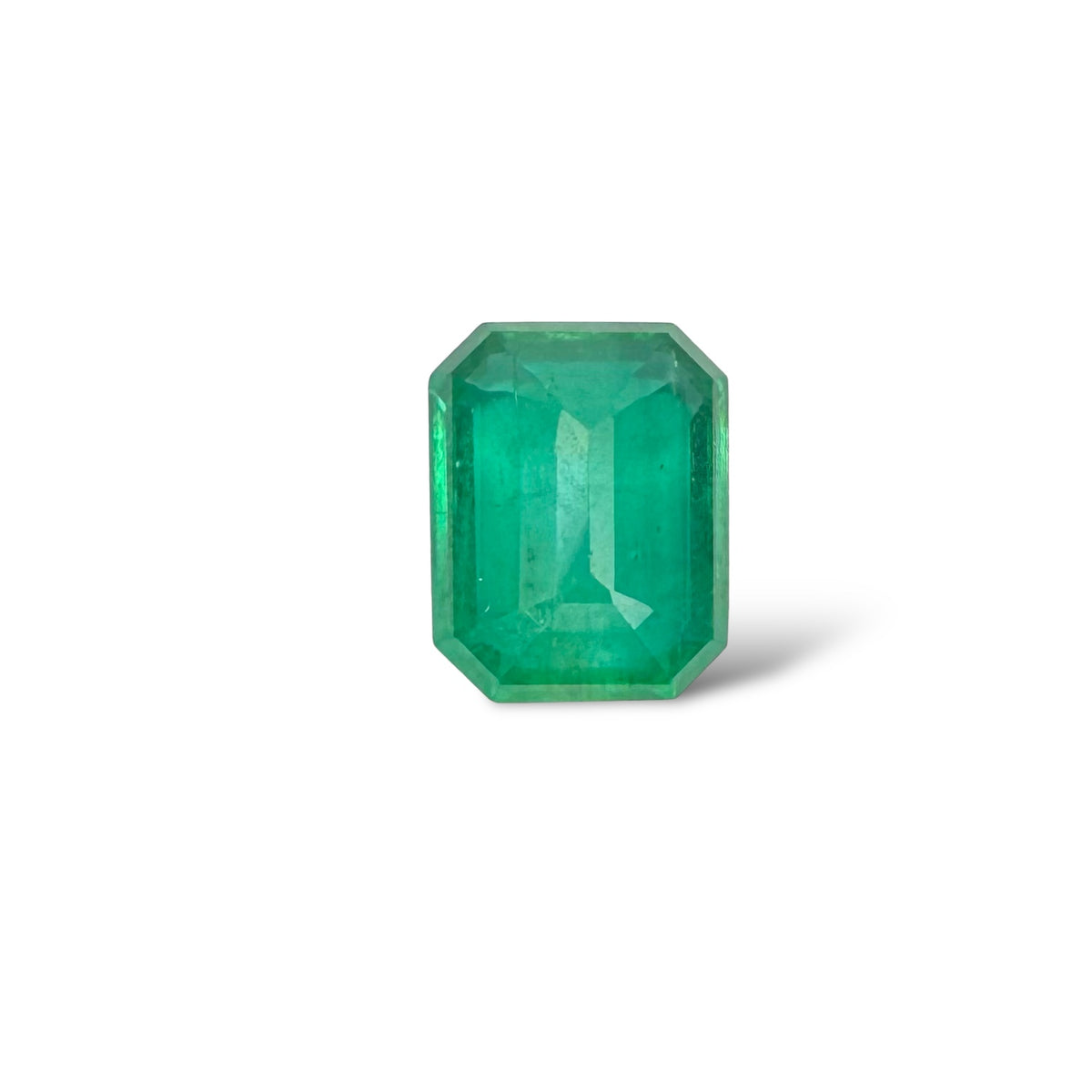 Natural Zambian Emerald Stone 2.48 Carat Emerald Cut 10x7.8mm