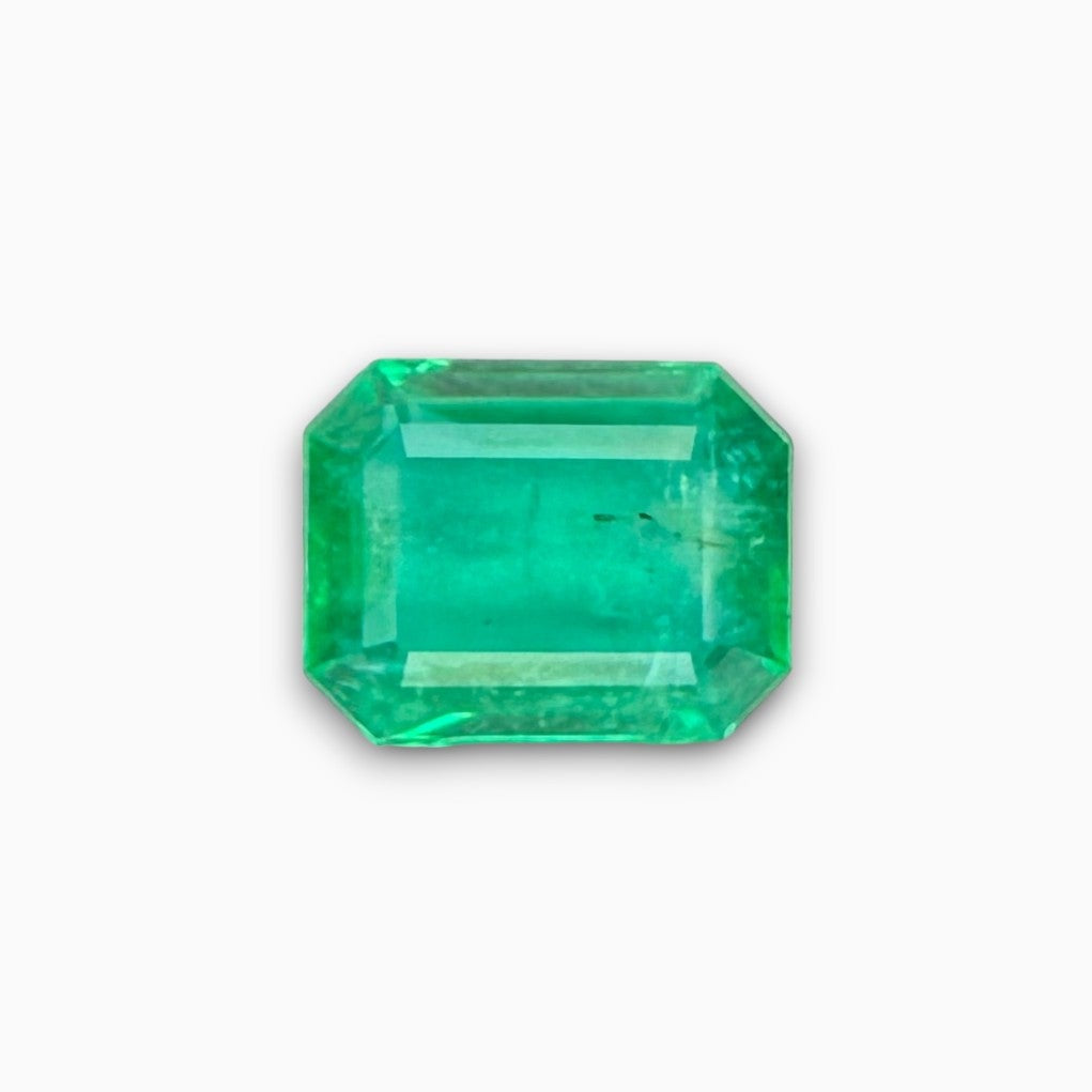 Natural Zambian Emerald Stone 2.48 Carat Emerald Cut 10x7.8mm