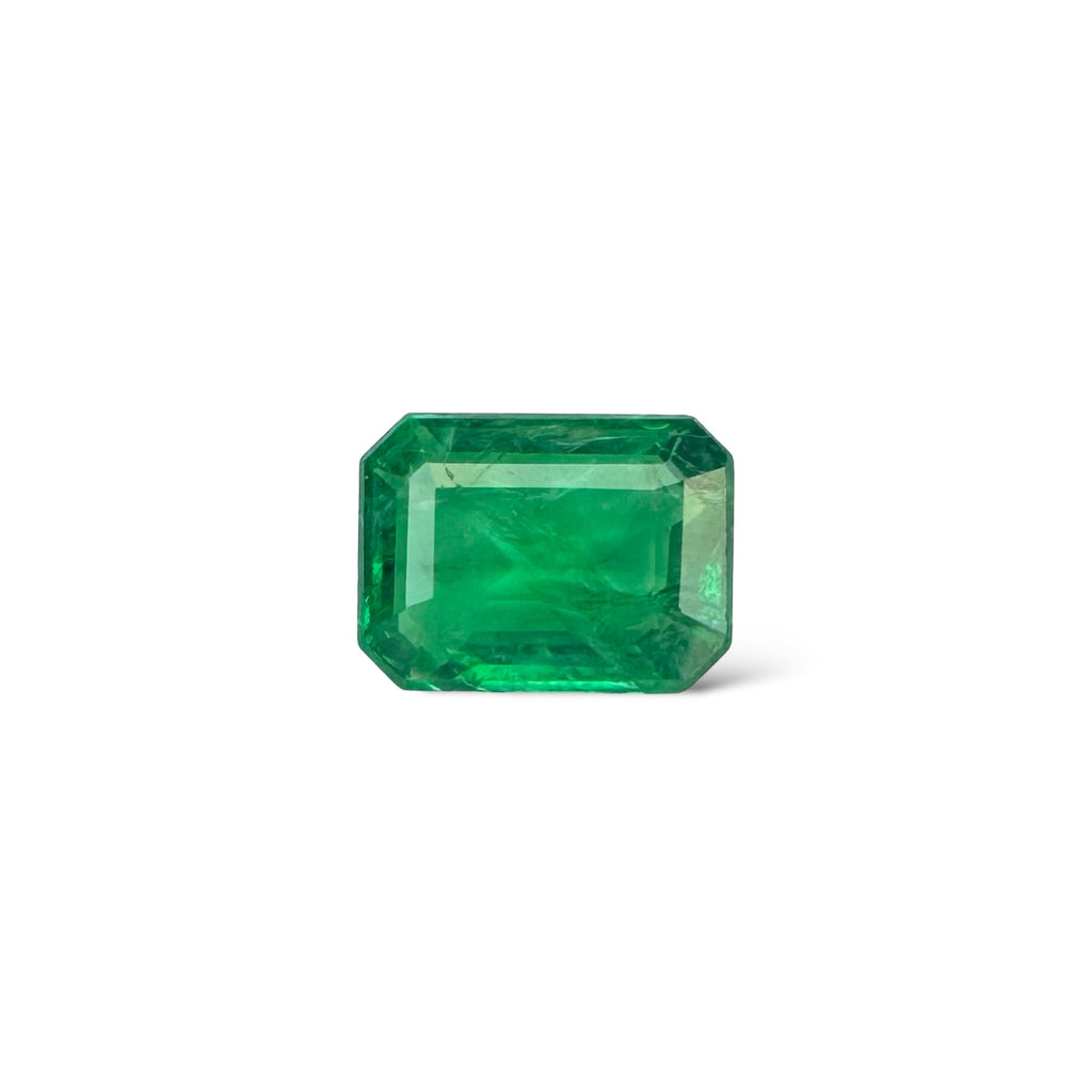 Natural Zambian Emerald Stone 2.4 Carats  Emerald Cut  9.8x7.4mm