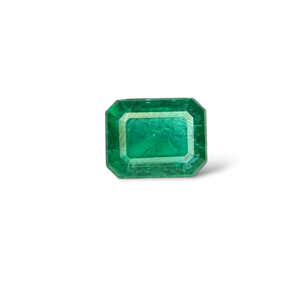 Natural Zambian Emerald Stone  2.55 carat   Emerald Cut  9x7mm
