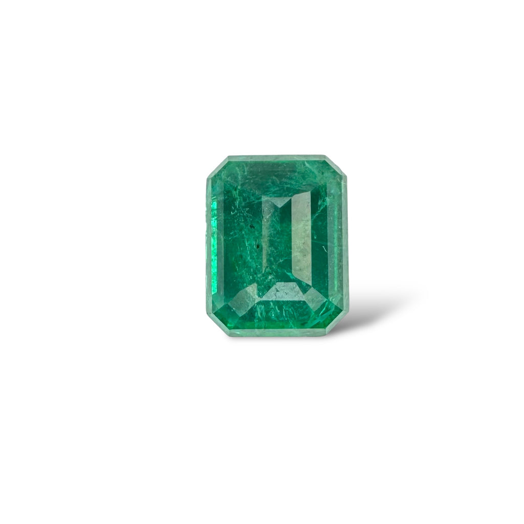 Natural Zambian Emerald Stone  2.55 carat   Emerald Cut  9x7mm