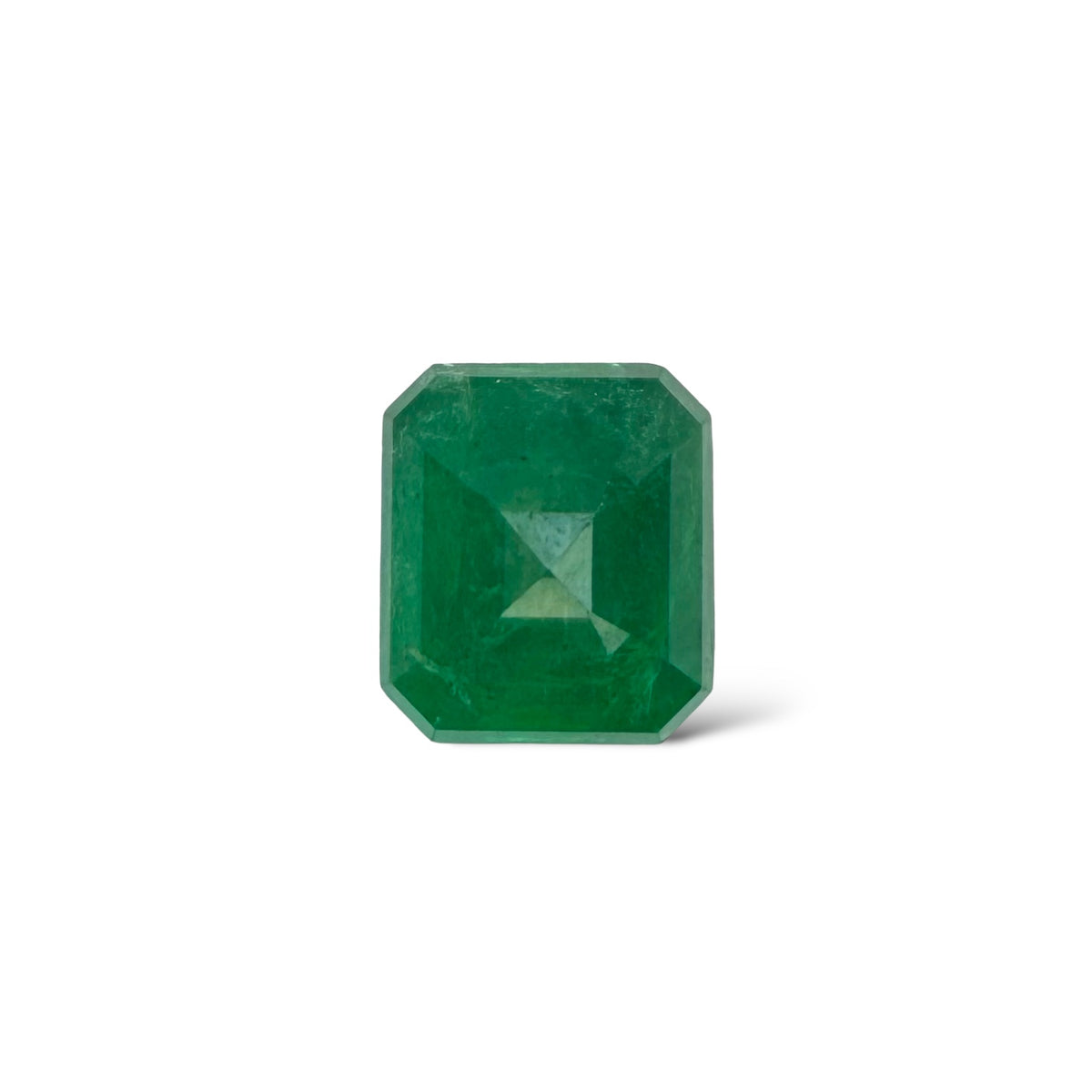 Natural Zambian Emerald Stone  2.58 carat   Emerald Cut  9.7x7.8mm