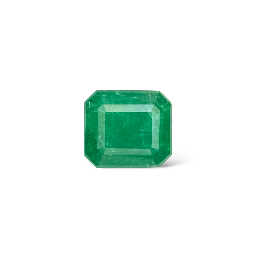 Natural Zambian Emerald Stone  2.58 carat   Emerald Cut  9.7x7.8mm