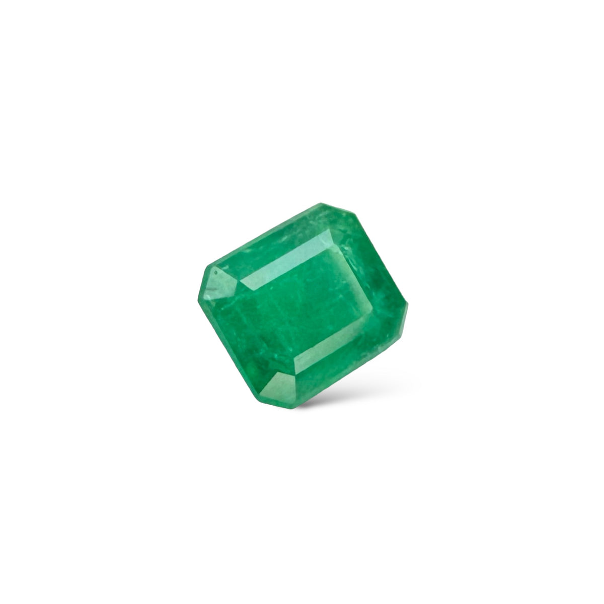 Natural Zambian Emerald Stone  2.58 carat   Emerald Cut  9.7x7.8mm