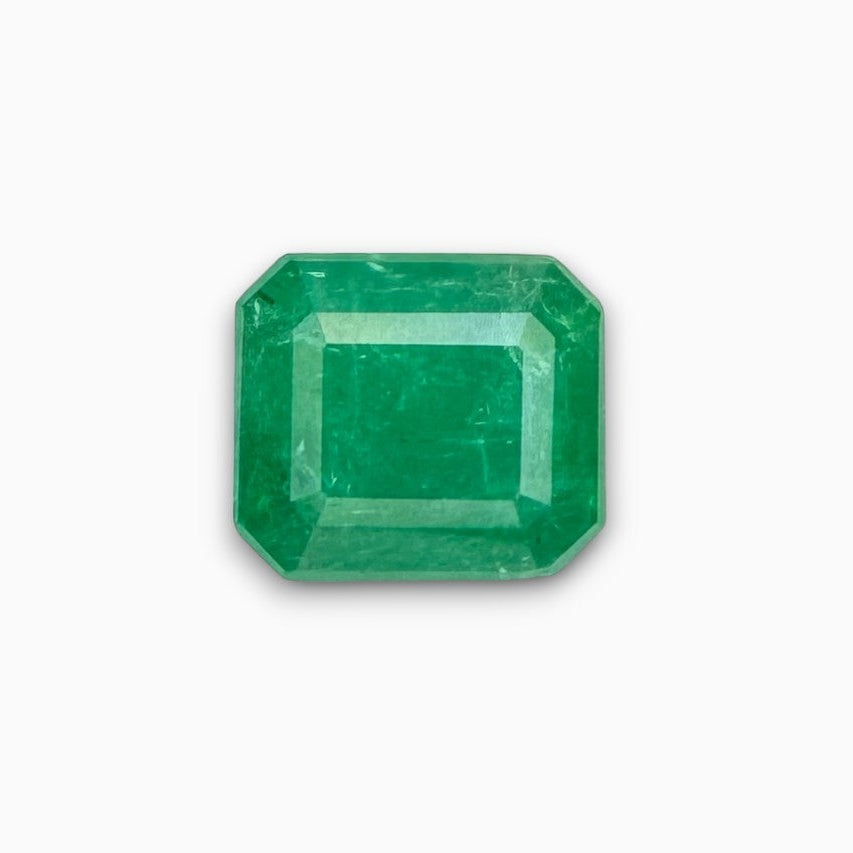 Natural Zambian Emerald Stone  2.58 carat   Emerald Cut  9.7x7.8mm