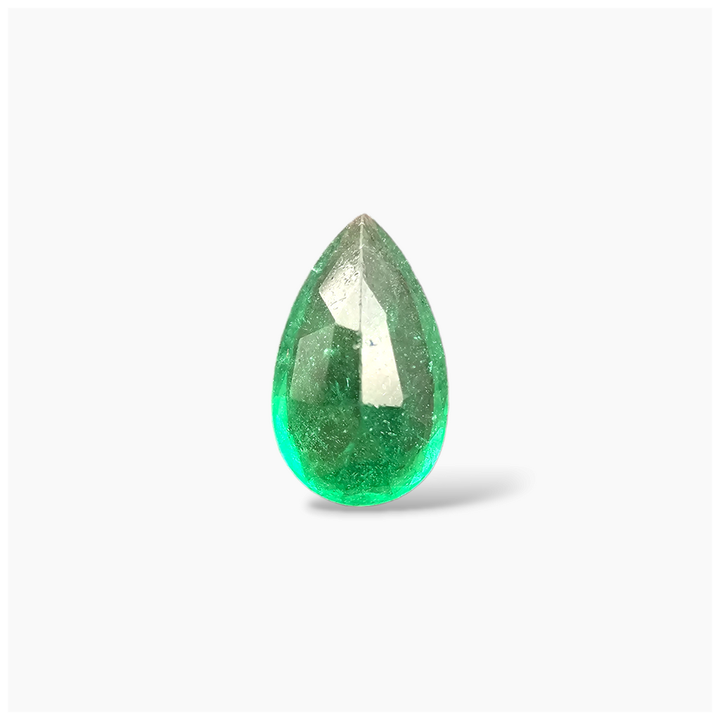 Natural Zambian Emerald Stone 2.62 Carats Pear Cut (11.5x7 mm)