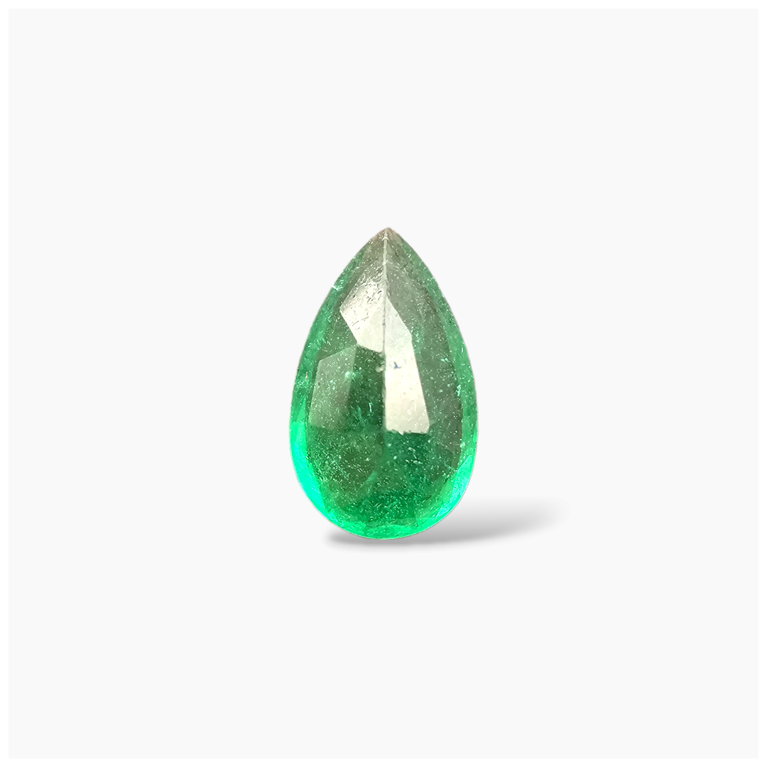 Natural Zambian Emerald Stone 2.62 Carats Pear Cut (11.5x7 mm)