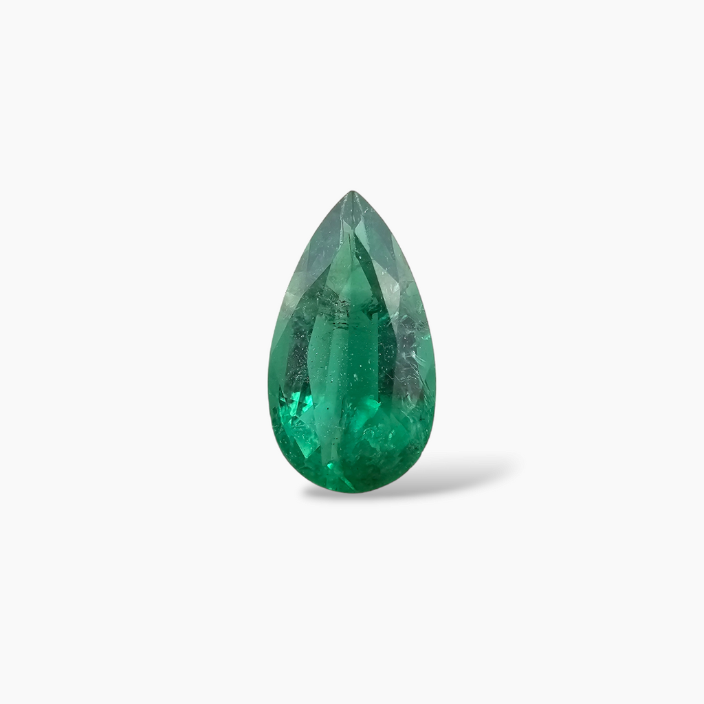 buy Natural Zambian Emerald Stone 2.70 Carats Pear Cut