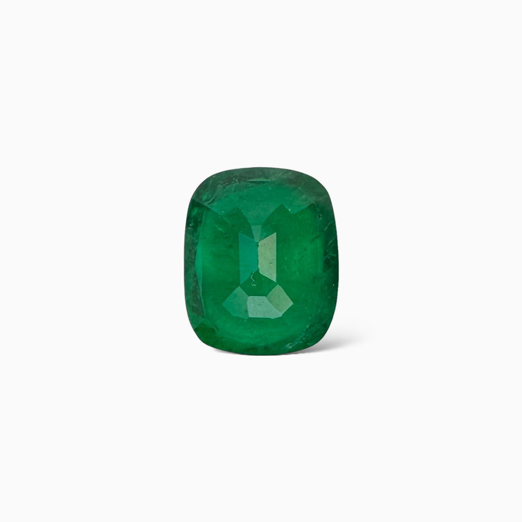 Natural Zambian Emerald Stone 2.72 Carats Cushion Cut 9.5x8mm