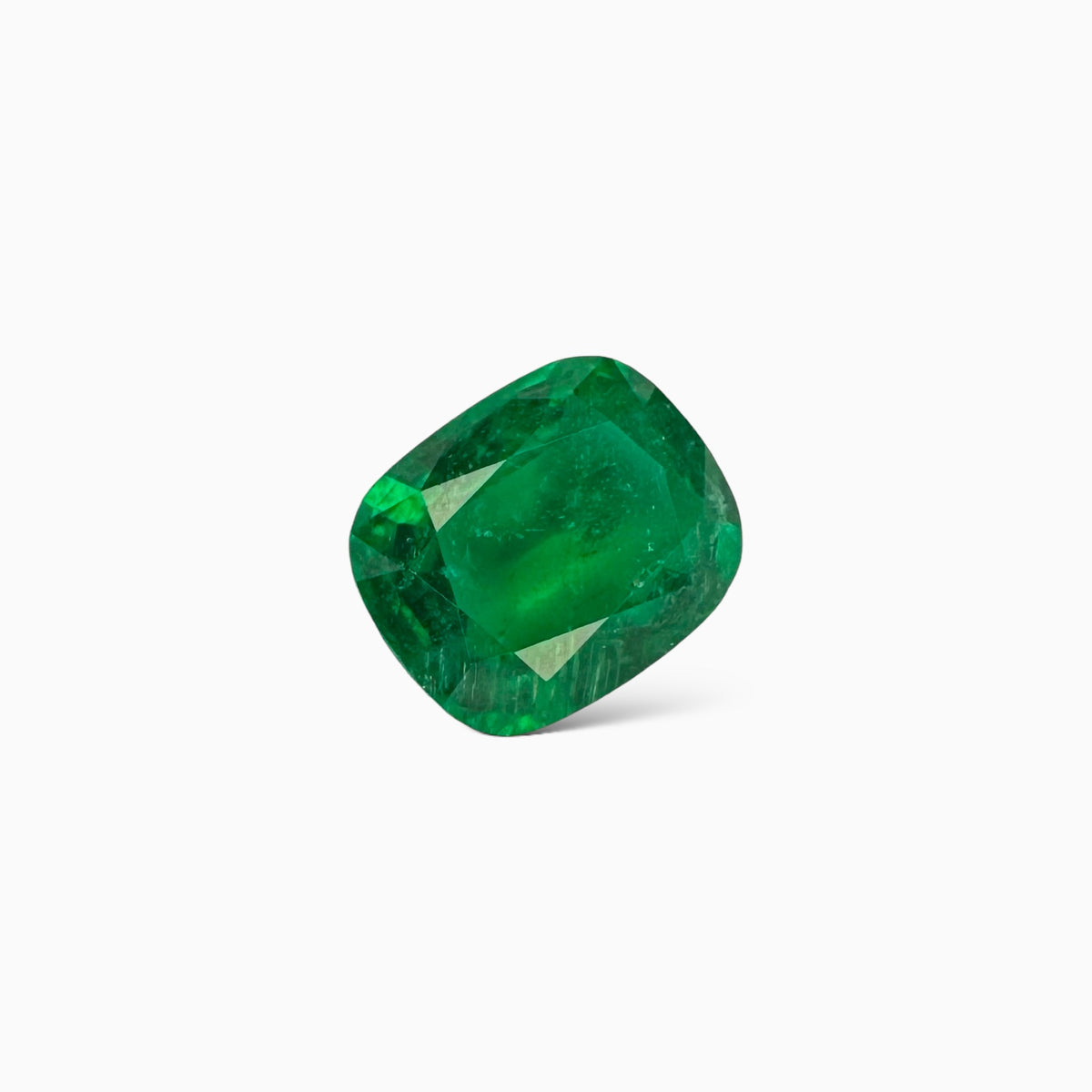Natural Zambian Emerald Stone 2.72 Carats Cushion Cut 9.5x8mm
