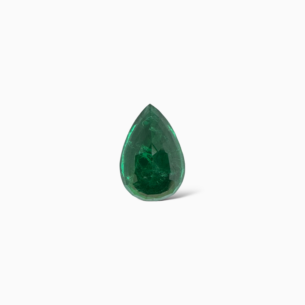 Natural Zambian Emerald Stone 2.74 carat  Pear Cut  11x7.5mm