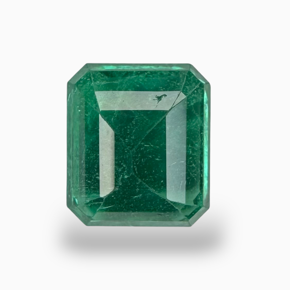 Natural Zambian Emerald Stone 2.90Carats Emerald Cut 8.87 x 7.80 x 4.94 mm Idl Certified