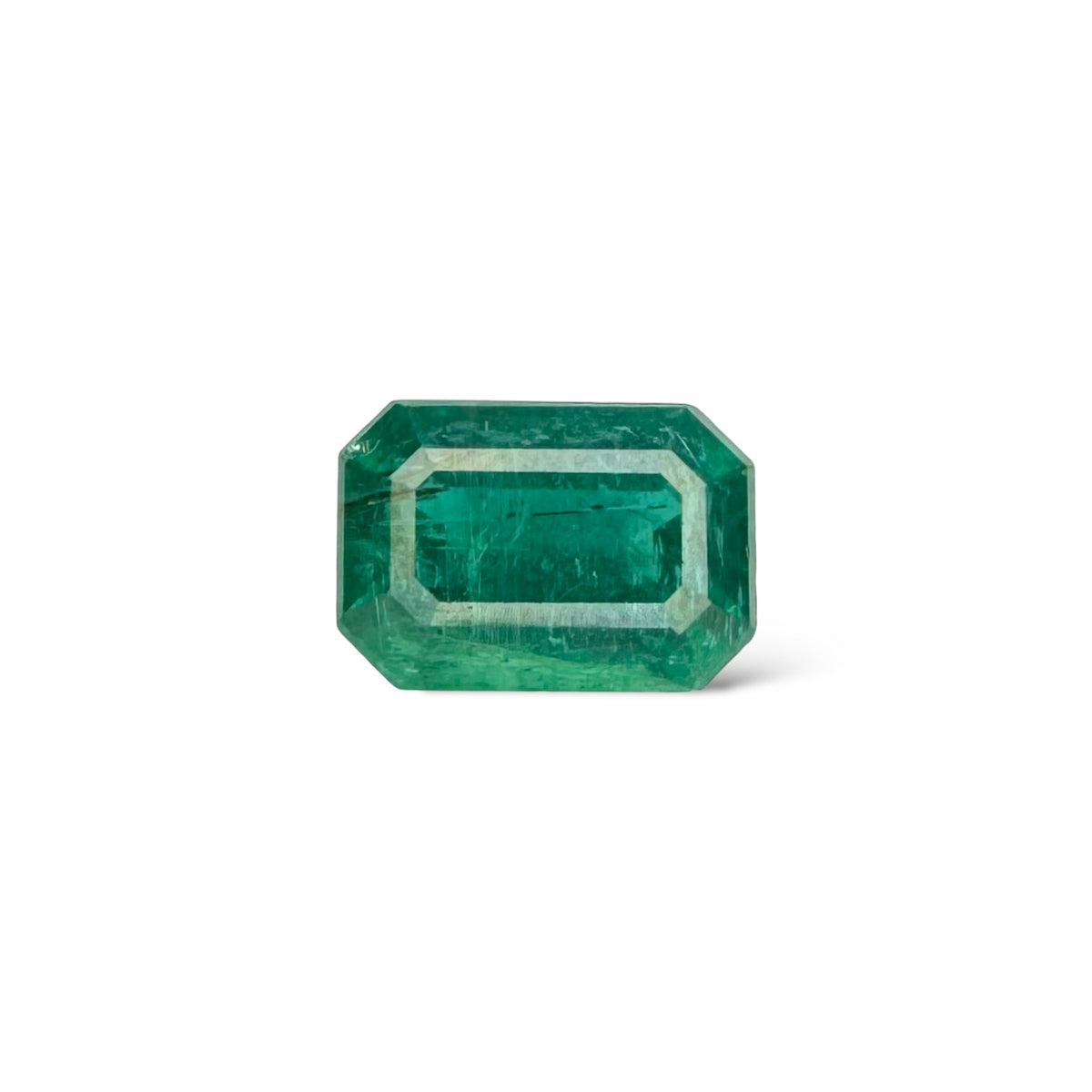 Natural Zambian Emerald Stone  2.93 carat  Emerald Cut  9.6x6.7 mm