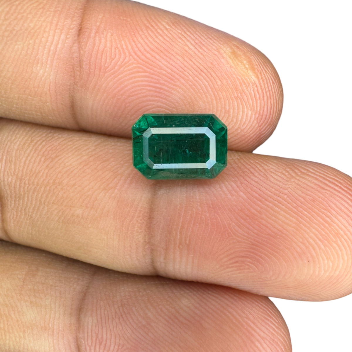 Natural Zambian Emerald Stone  2.93 carat  Emerald Cut  9.6x6.7 mm