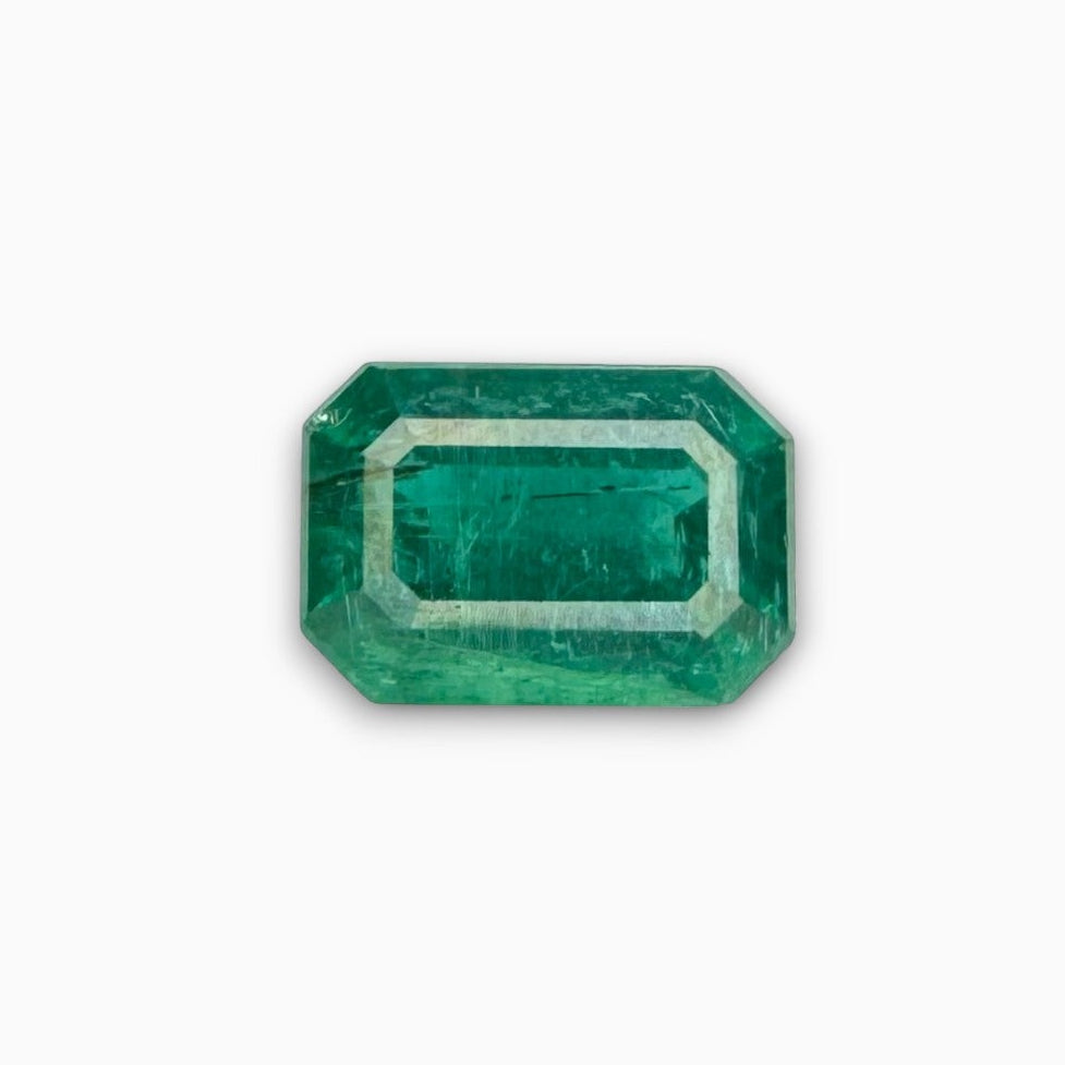 Natural Zambian Emerald Stone  2.93 carat  Emerald Cut  9.6x6.7 mm