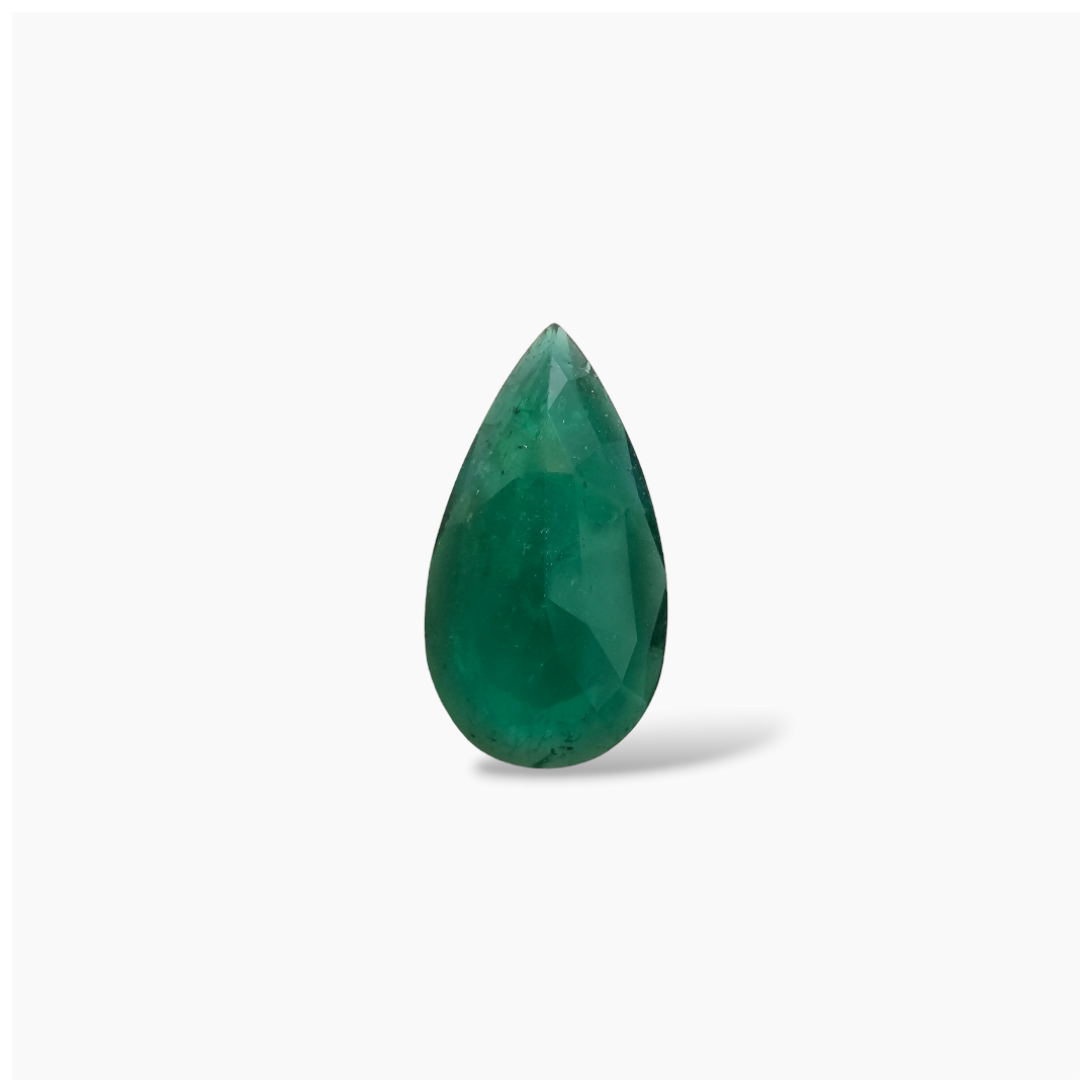 Natural Zambian Emerald Stone 2.98 Carats Pear Cut (15x8.6 mm )