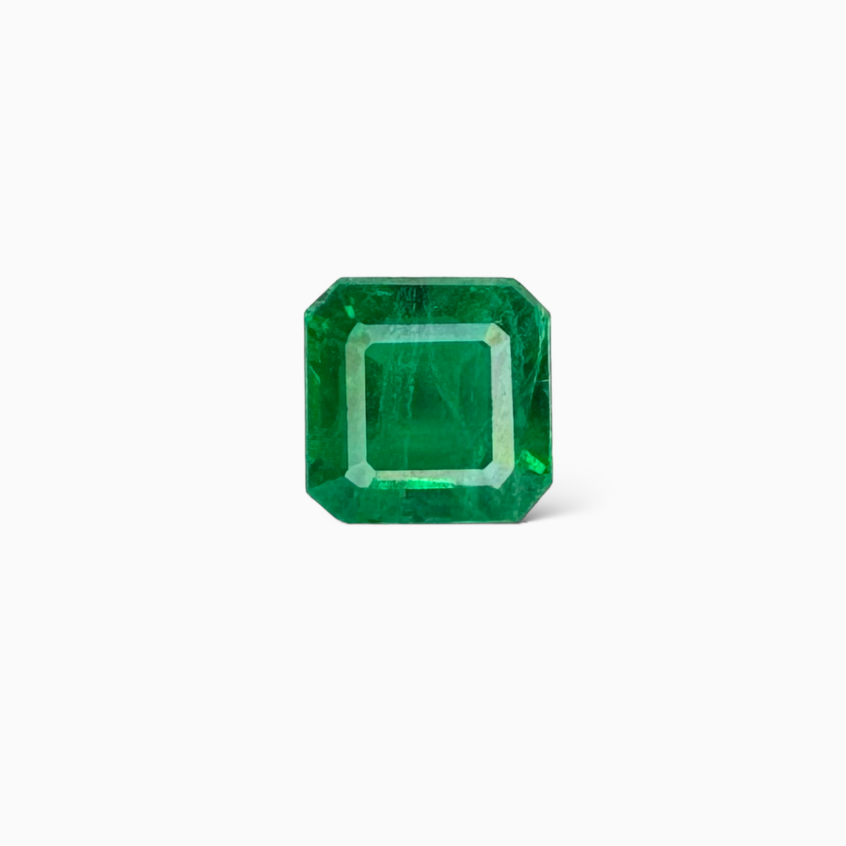 Natural Zambian Emerald Stone  2.98 carat  Emerald Cut 7.5x7.5 mm