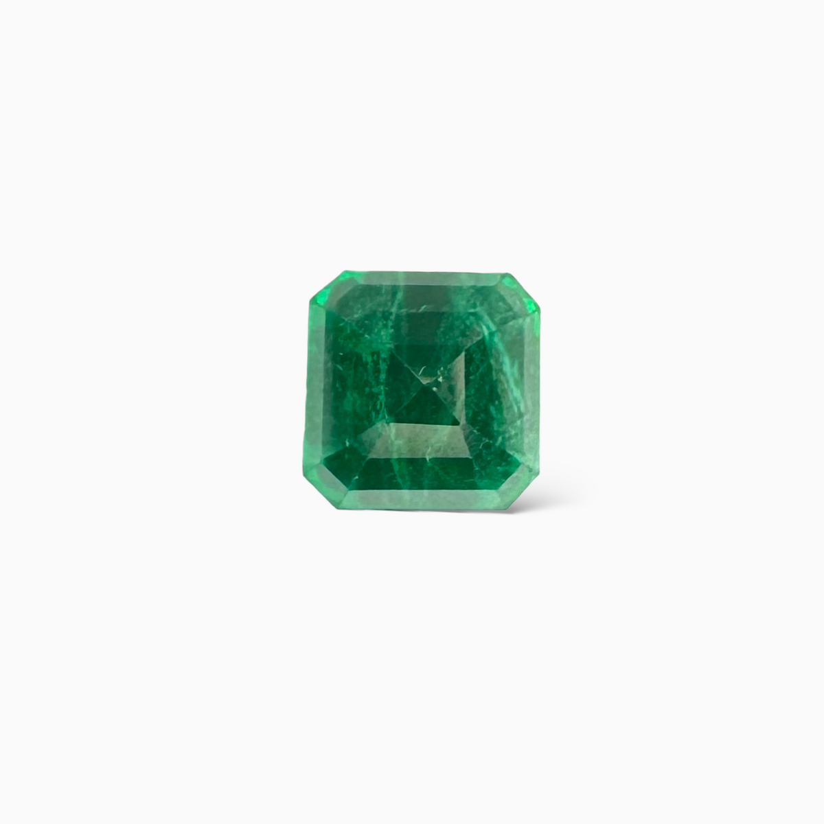 Natural Zambian Emerald Stone  2.98 carat  Emerald Cut 7.5x7.5 mm
