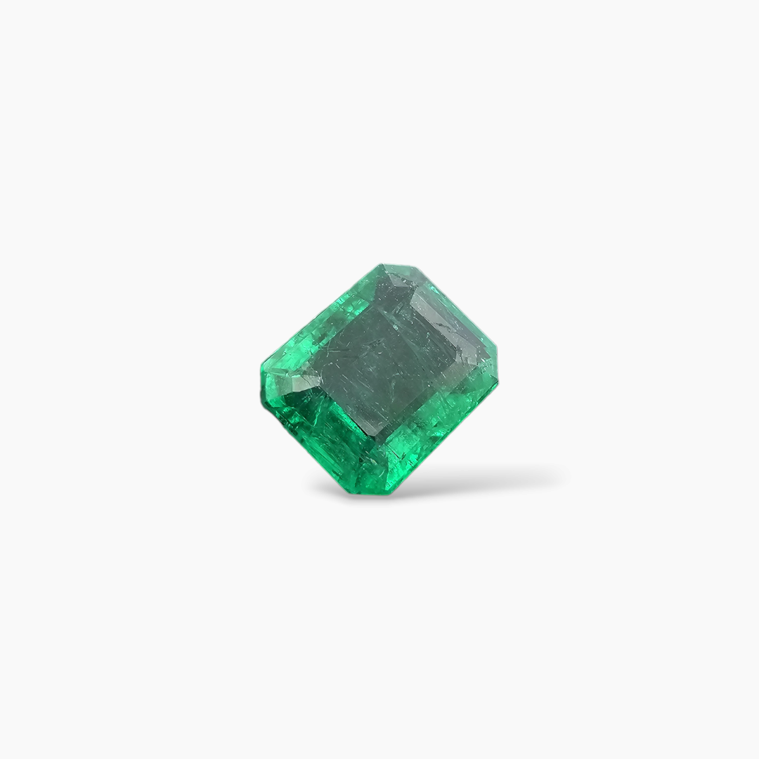 loose Natural Zambian Emerald Stone 3.08 Carats Emerald Cut]
