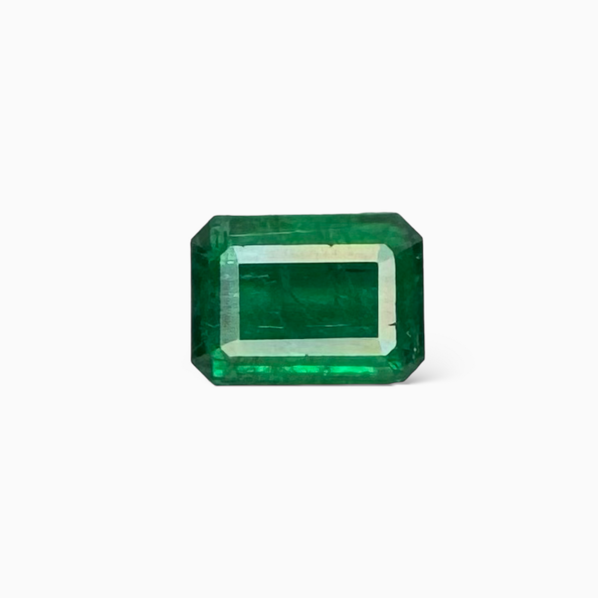 Natural Zambian Emerald Stone  3.19 carat  Emerald Cut  10.5x7.6mm
