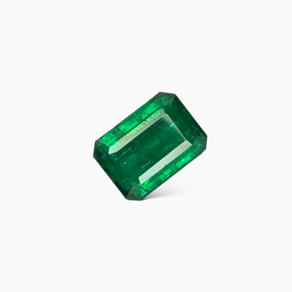 Natural Zambian Emerald Stone  3.19 carat  Emerald Cut  10.5x7.6mm