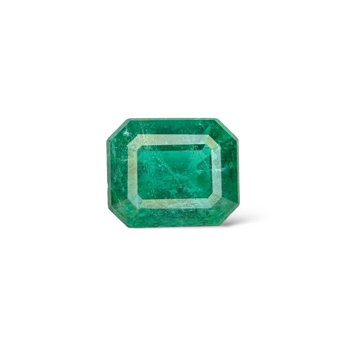 Natural Zambian Emerald Stone  3.21 carat Emerald Cut 9.3x7.7 mm