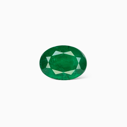Natural Zambian Emerald Stone 3.39 carat  Oval Cut 11.2x8.2mm