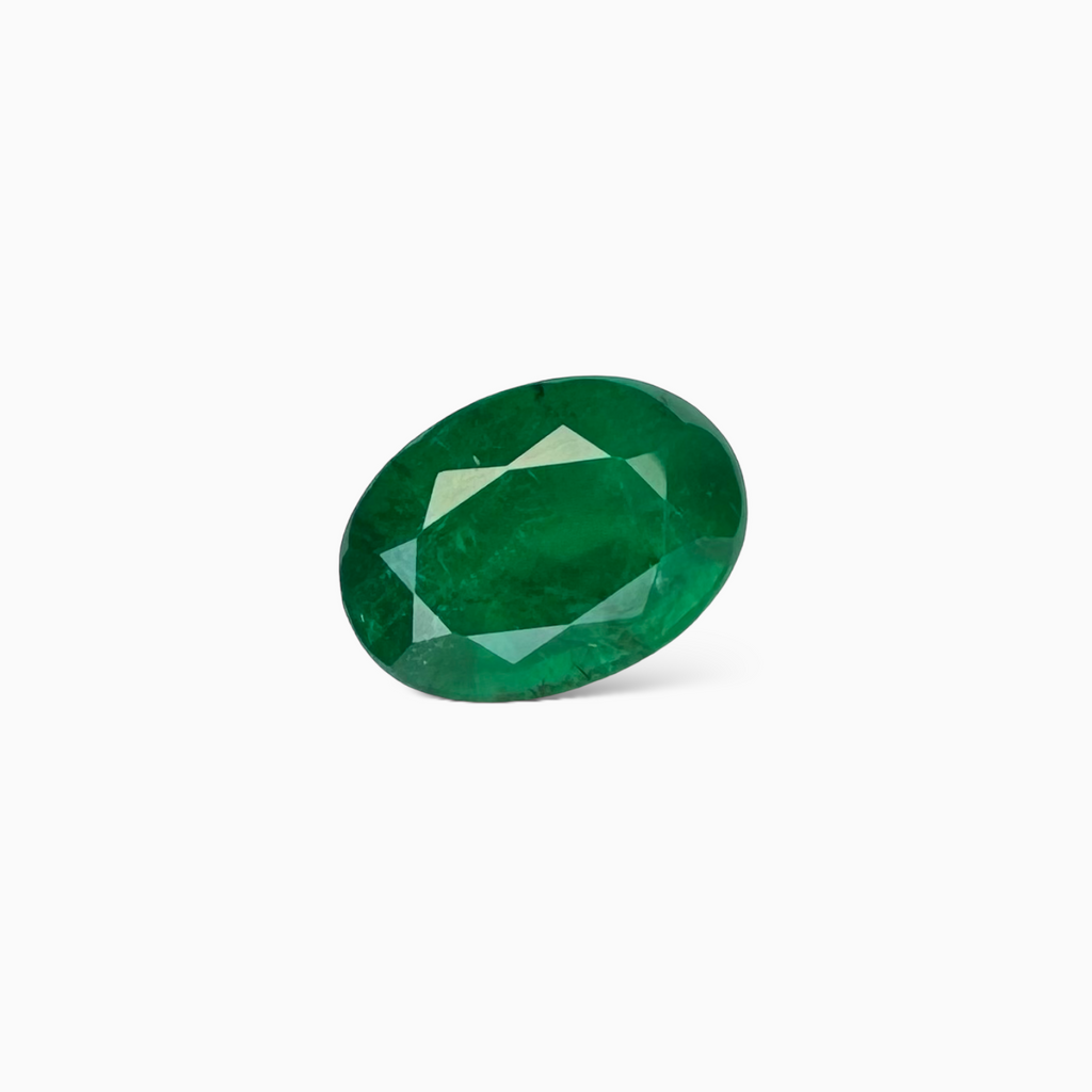 Natural Zambian Emerald Stone 3.39 carat  Oval Cut 11.2x8.2mm