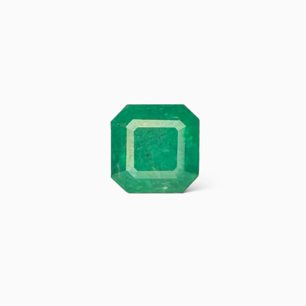 Natural Zambian Emerald Stone 3.56 carat  Emerald Cut 8.5x8.5mm Areef