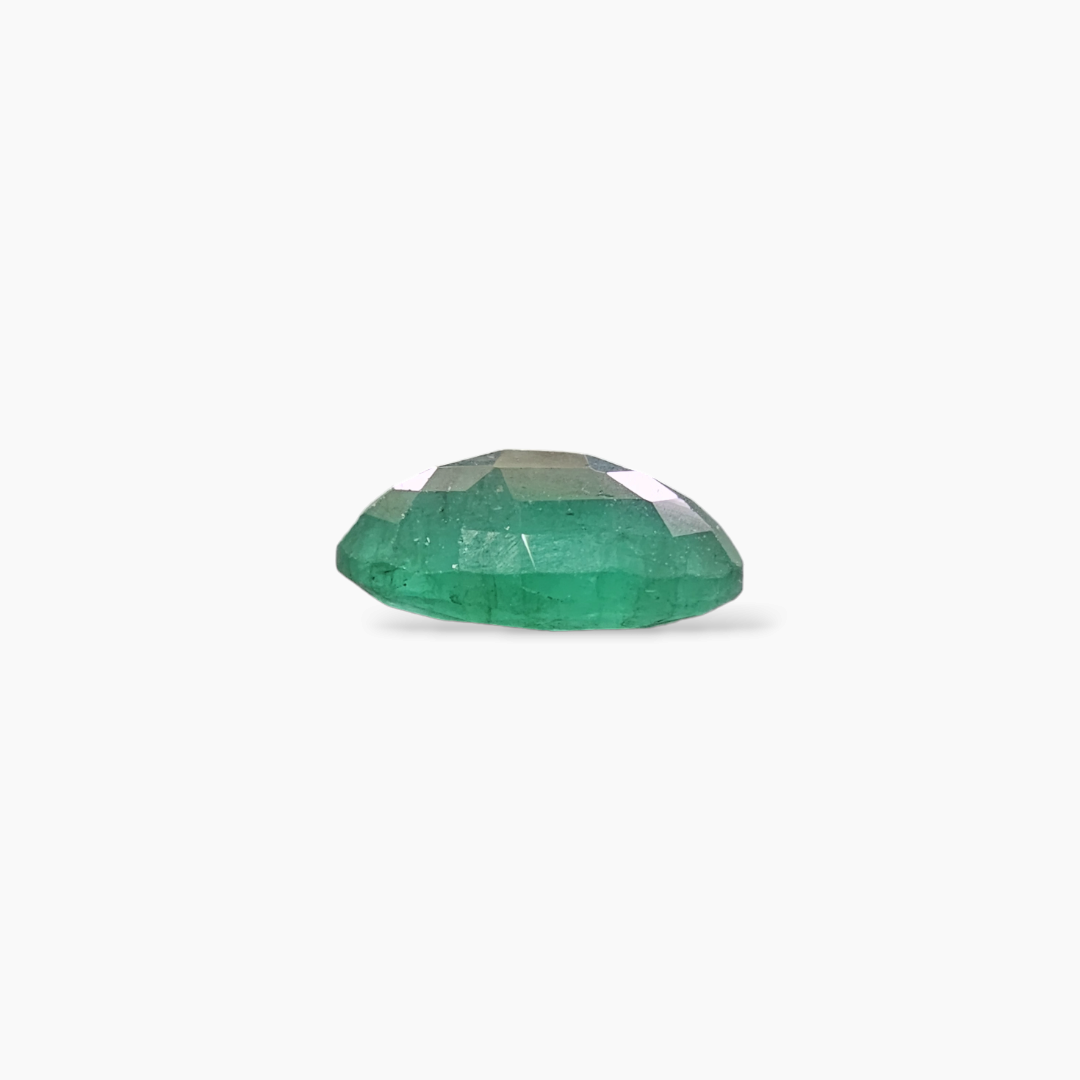loose Natural Zambian Emerald Stone 3.72 Carats Oval Cut (12x9.3 mm)