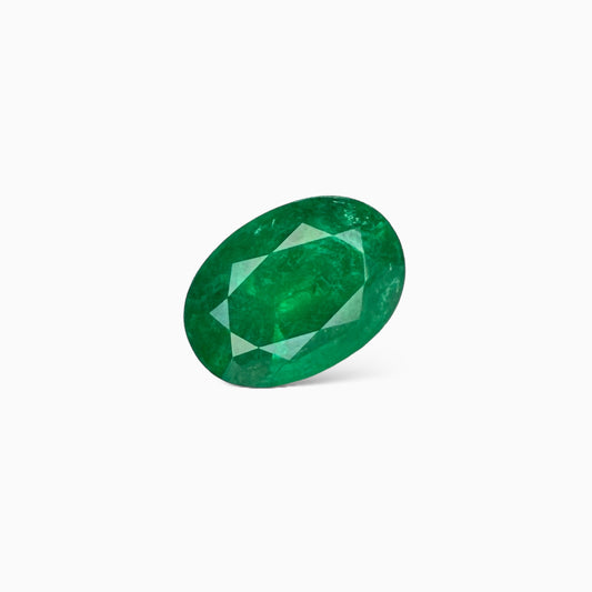 Natural Zambian Emerald Stone 3.72 carats Oval Cut 11.6x8.3mm