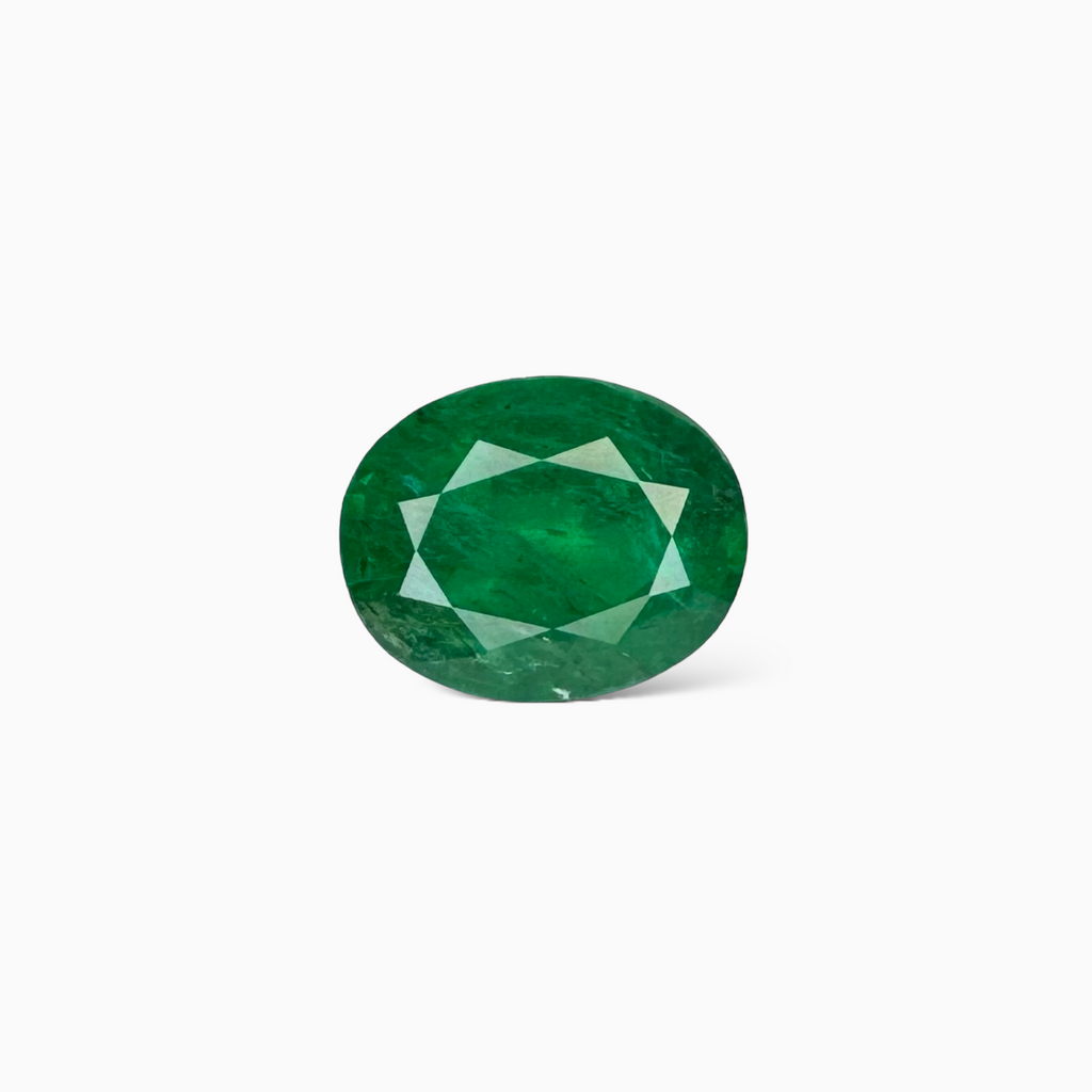 Natural Zambian Emerald Stone 3.73 carat  Oval Cut 11x9mm
