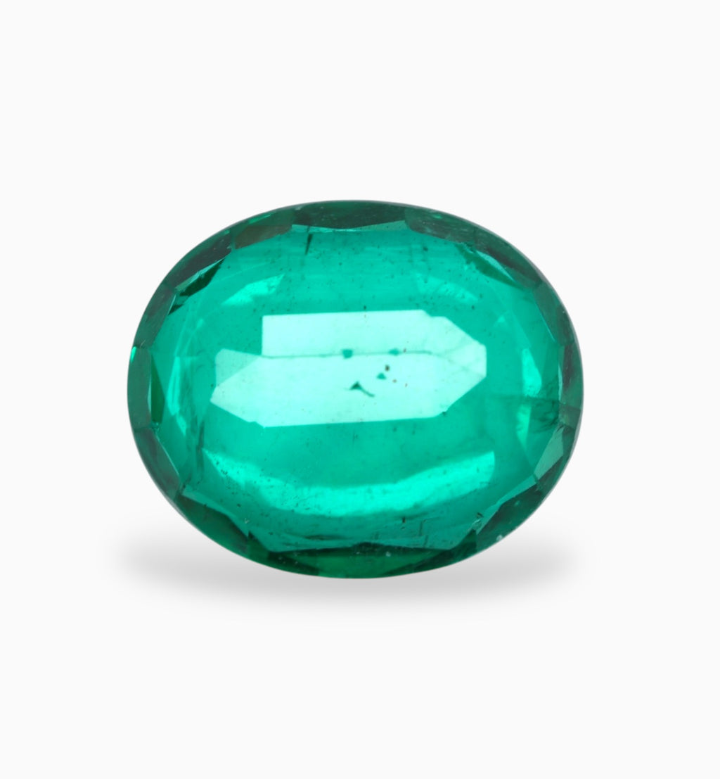 Natural Zambian Emerald Stone 4.07 Carats 12.2x10.1mm