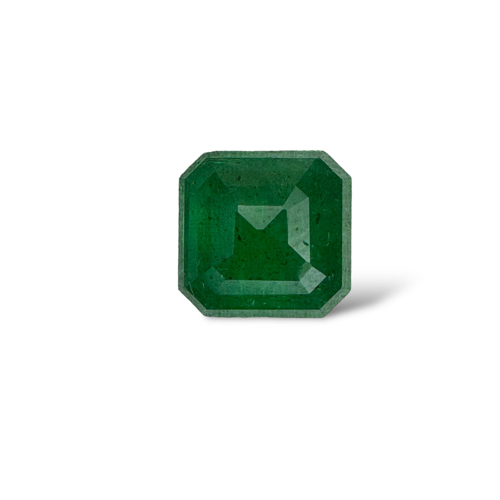Natural Zambian Emerald Stone 4.08 Carats  Emerald Cut  10x9.5mm