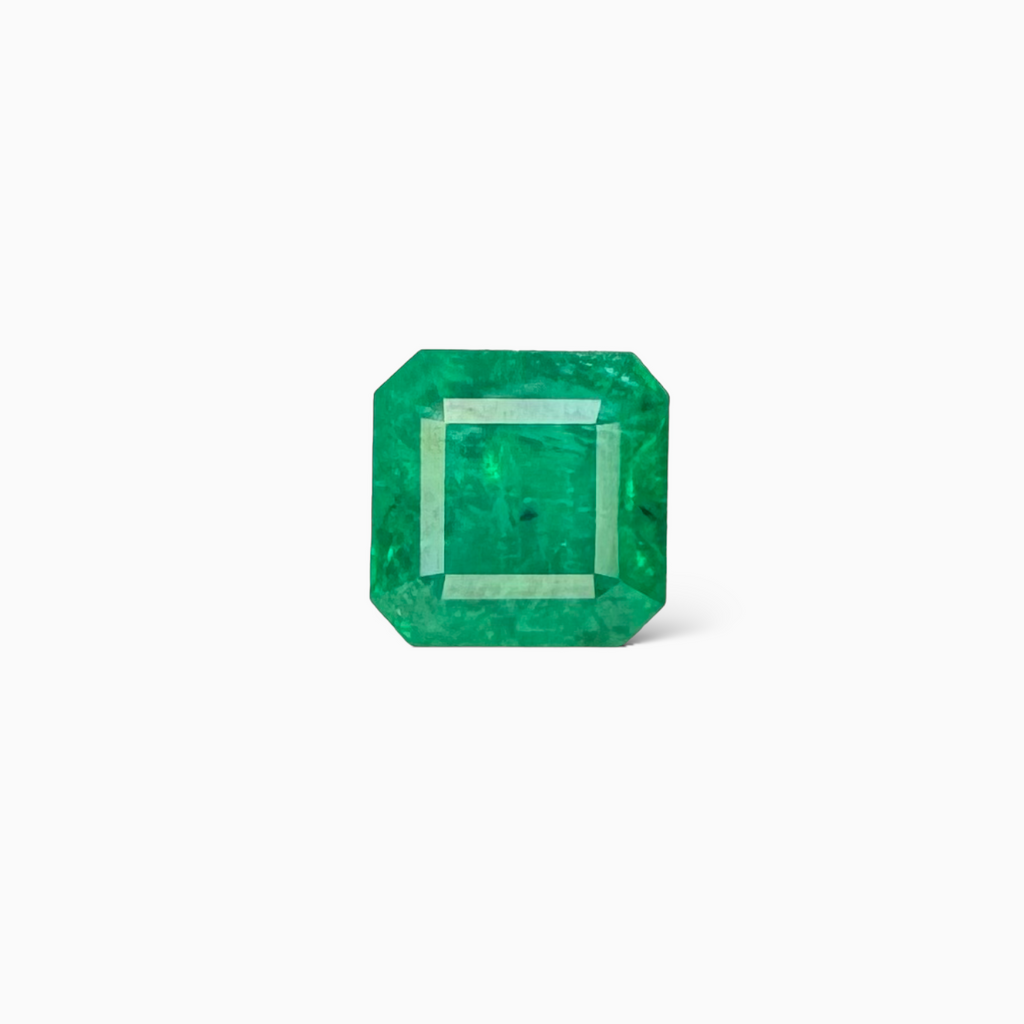 Natural Zambian Emerald Stone 4.18 carat  Emerald Cut 9x9mm Aaqib