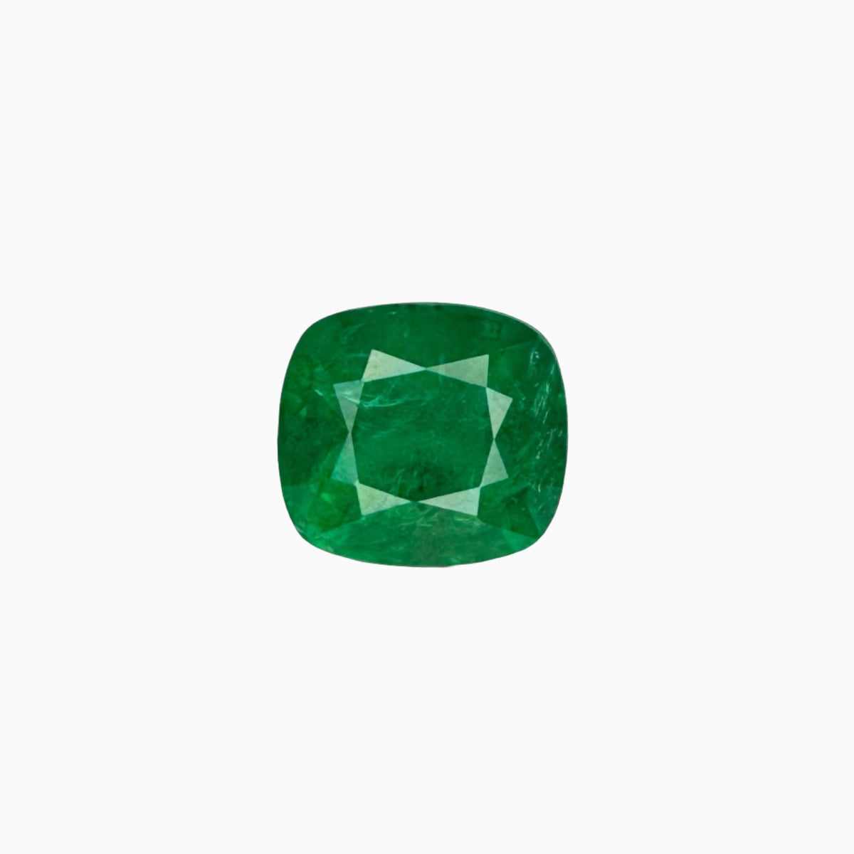 Natural Zambian Emerald Stone 4.1 carats  Cut 10.2x9.5mm