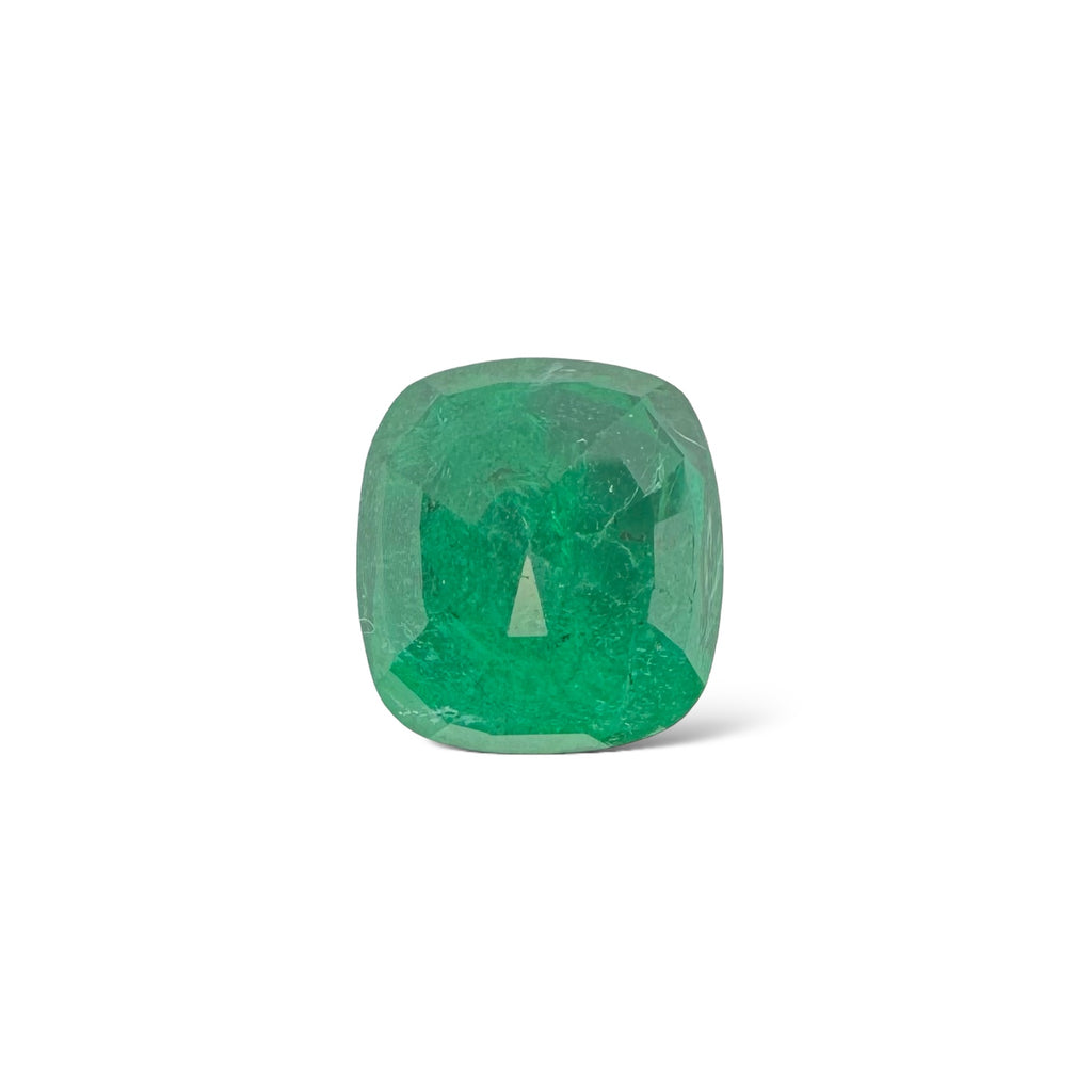 Natural Zambian Emerald Stone 4.1 carats  Cut 10.2x9.5mm