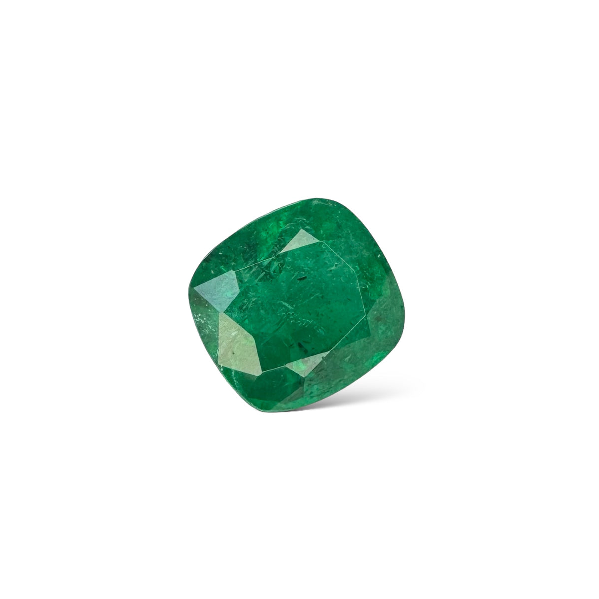 Natural Zambian Emerald Stone 4.1 carats  Cut 10.2x9.5mm