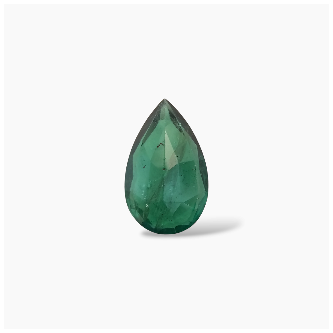 online Natural Zambian Emerald Stone 4.26 Carats Pear Cut (14.2x9.5mm)