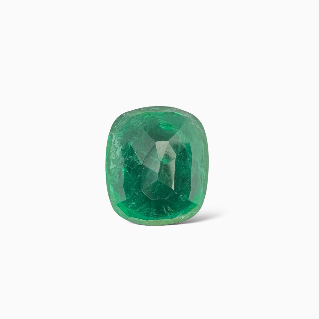 Natural Zambian Emerald Stone 4.31carats  Cushion Cut 11x9.6mm