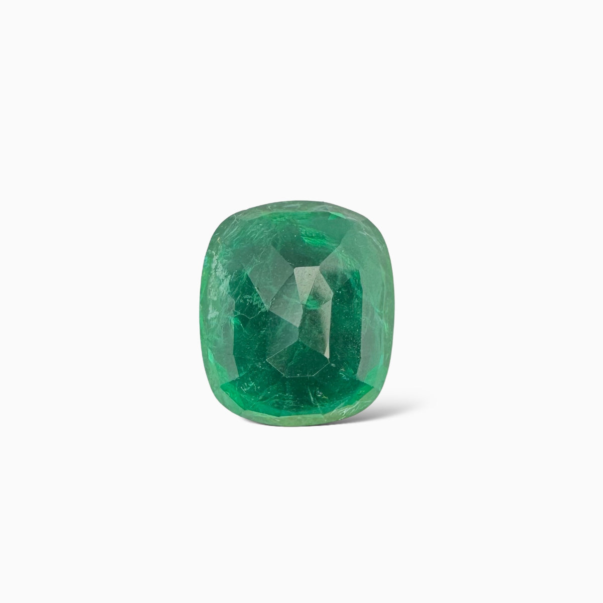 Natural Zambian Emerald Stone 4.31carats  Cushion Cut 11x9.6mm