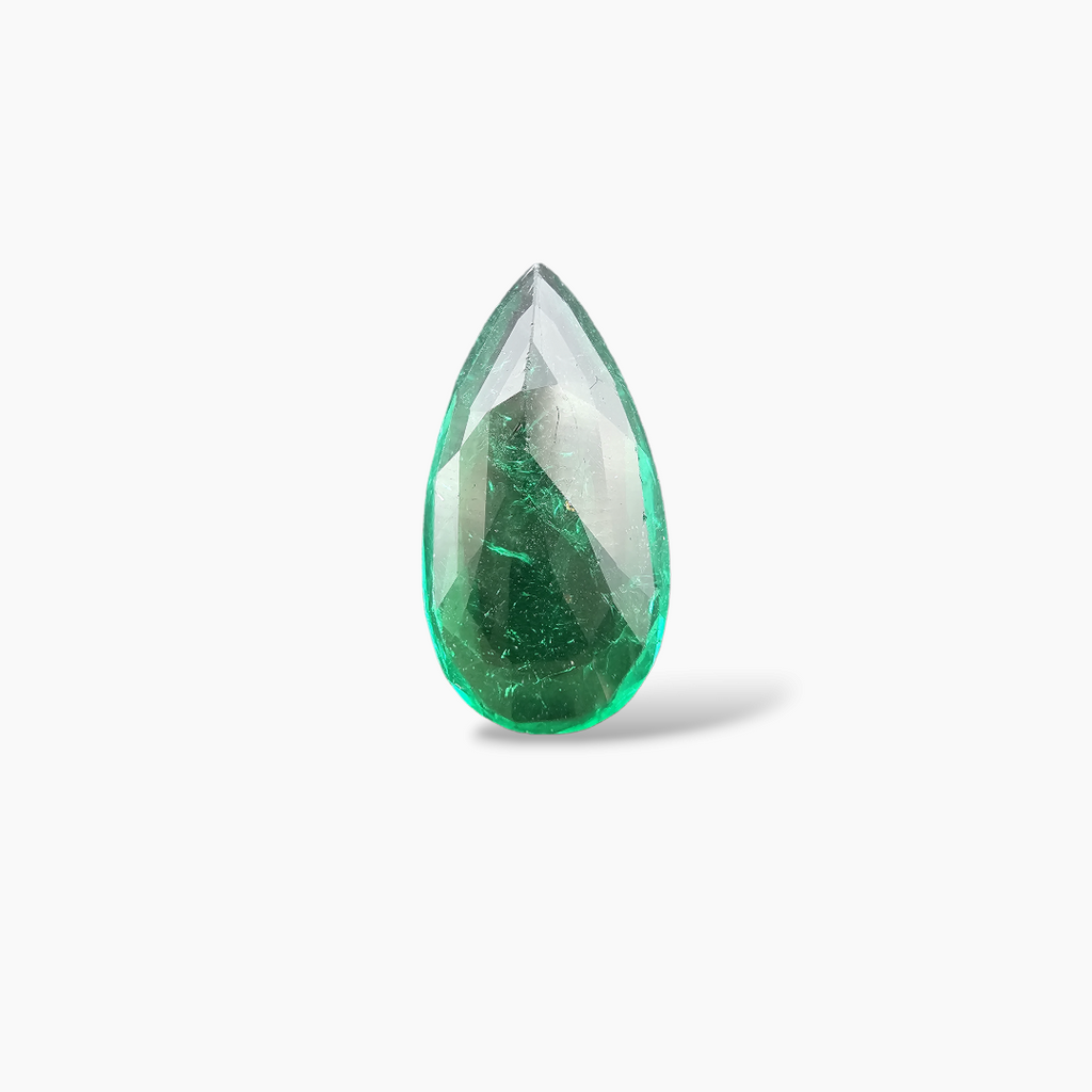 Natural Zambian Emerald Stone 4.32 Carats Pear Cut