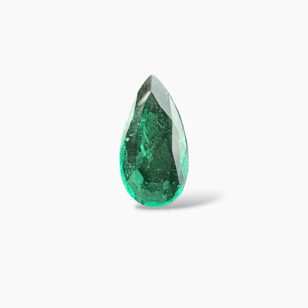 for sale Natural Zambian Emerald Stone 4.32 Carats Pear Cut