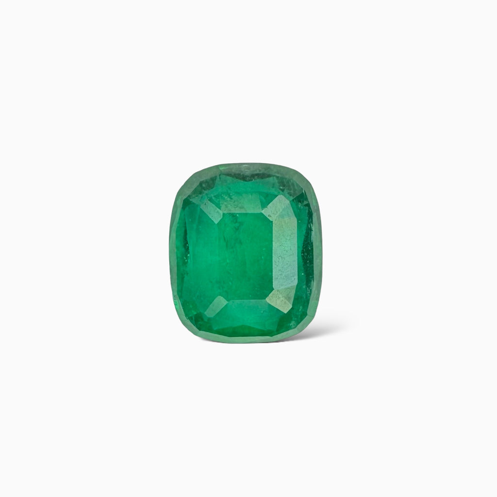 Natural Zambian Emerald Stone 4.35 carats Cushion Cut 12x10m